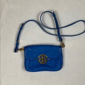 Tory Burch crossbody leather bag in blue
